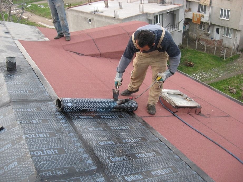 Erzene EPDM Kauçuk Çatı – düz çatıda arduvazlı bitümlü membran serimi